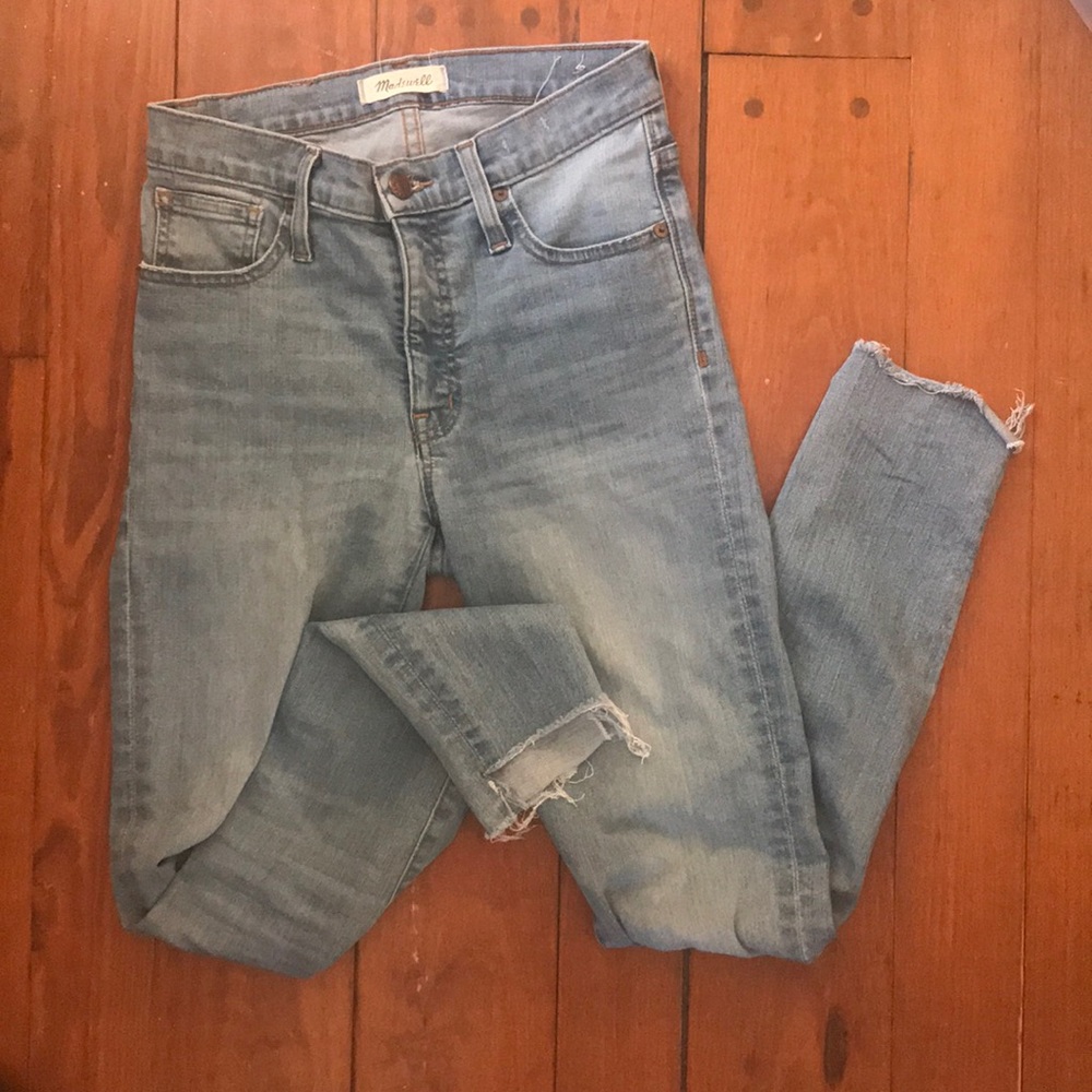Light Wash Madewell High Rise Skinny Jean